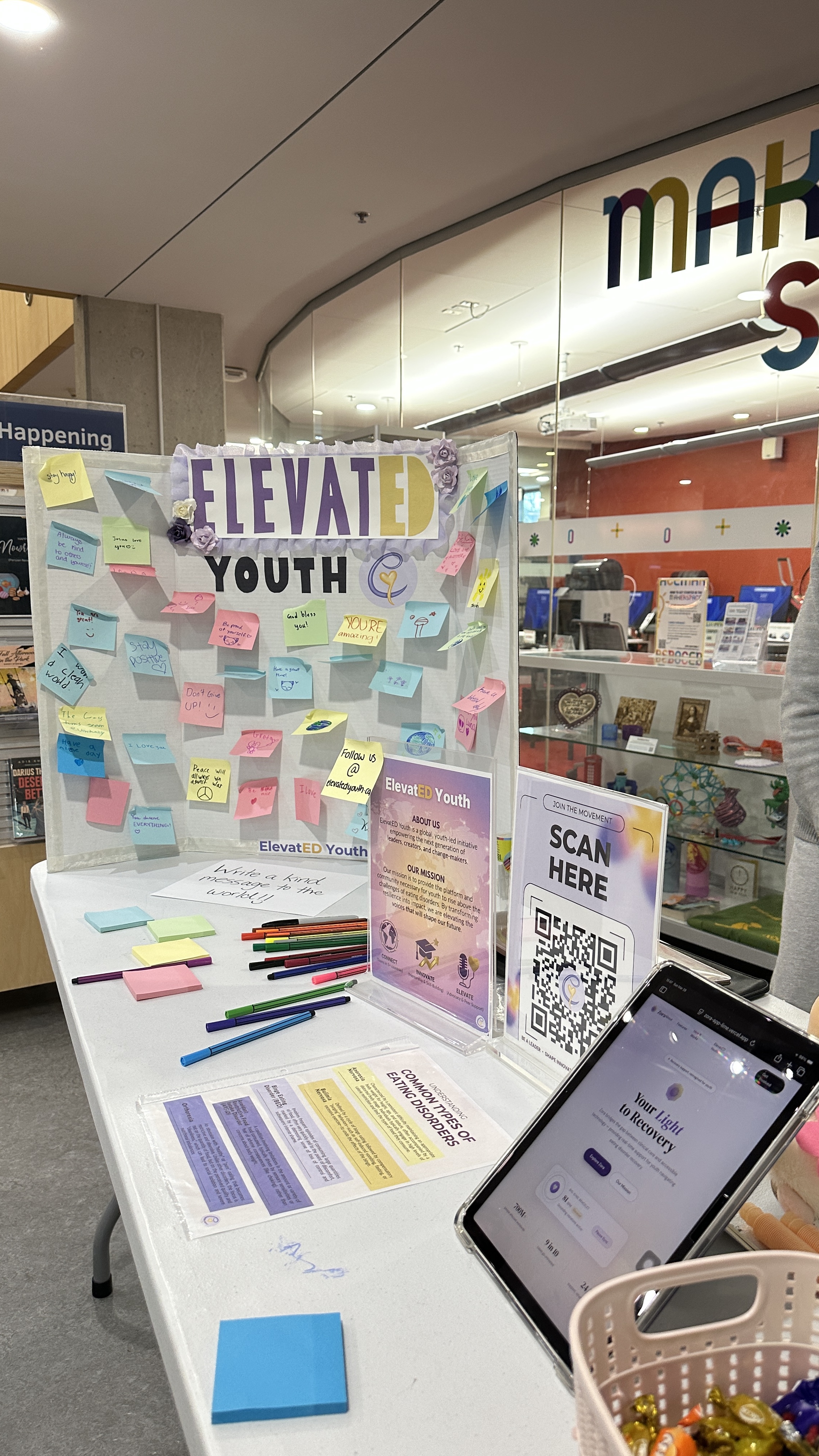ElevatED community event booth