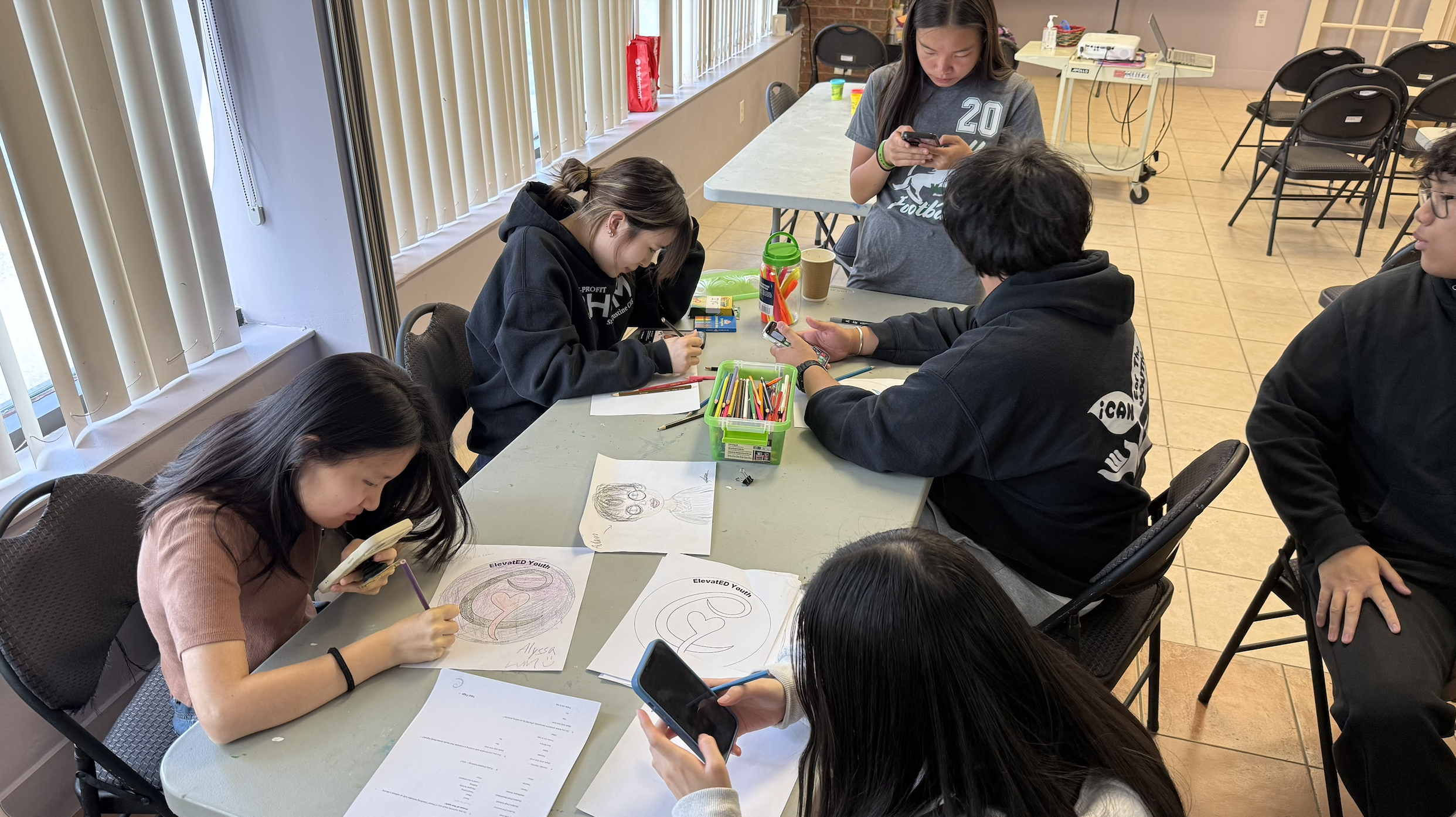 ElevatED volunteers collaborating